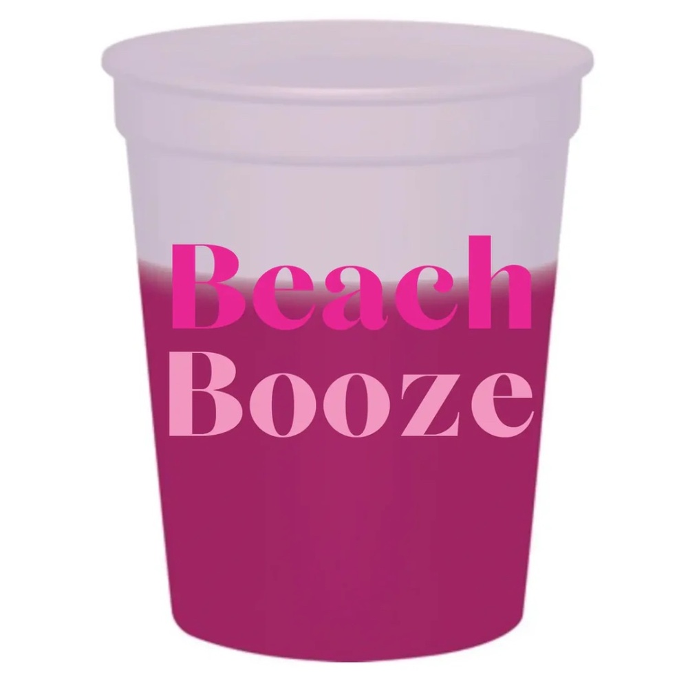 Beach Booze Color Changing Mood Stadium Cups